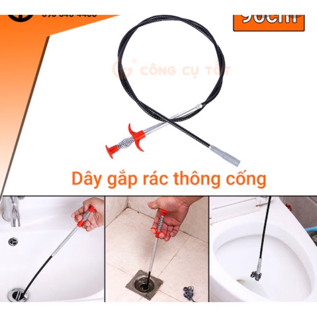 Que gắp rác que dài 80cm