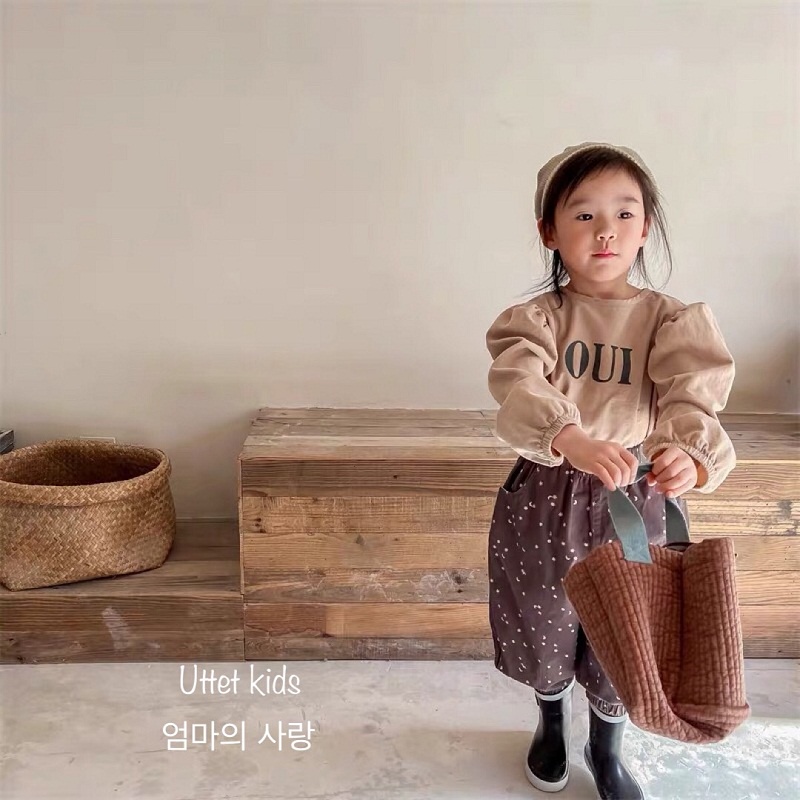 ÁO KIỂU TAY PHỒNG OUI DÀNH CHO BÉ GÁI VÀ BÉ TRAI SIZE 80 ĐẾN 120