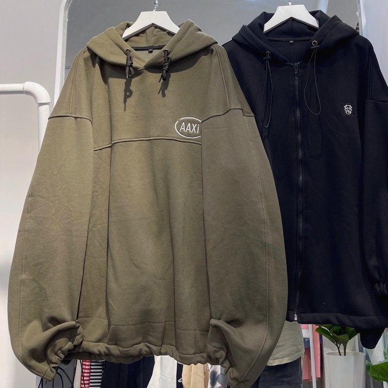 áo hoodie nỉ AAXI màu rêu unisex ảnh thật SSStore ( nam nữ mặc đều được) | BigBuy360 - bigbuy360.vn