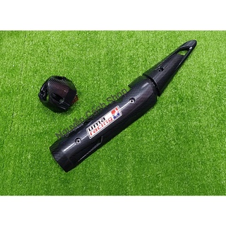 Ốp pô +chụp pô carbon xe exciter 150 có tem