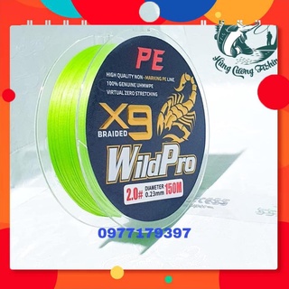 Siêu chất dây dù pe siêu bền câu cá dù x9 wild pro 150m thế giới đồ câu lure 68 dây dù câu cá siêu bền a10
