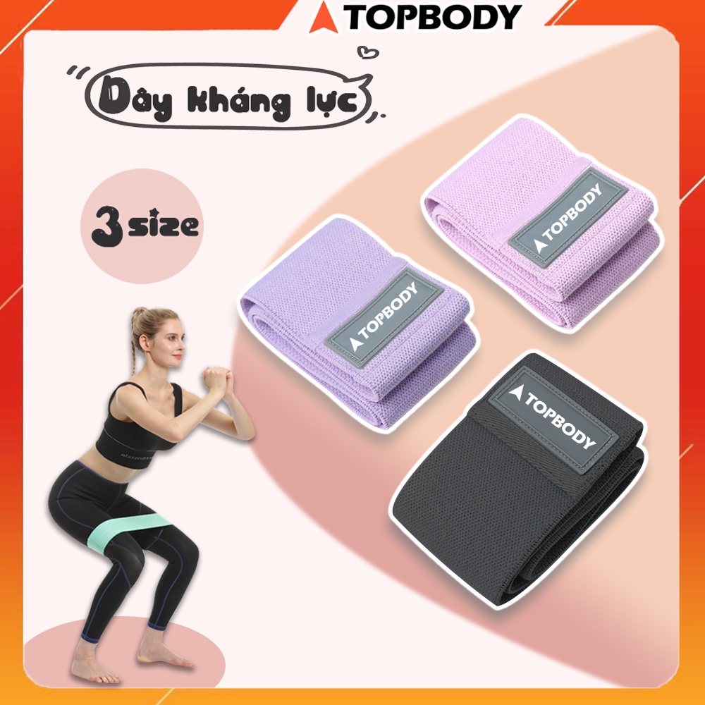 Dây Kháng Lực Tập Gym Topbody Hỗ Trợ Tập Cơ Mông Đùi