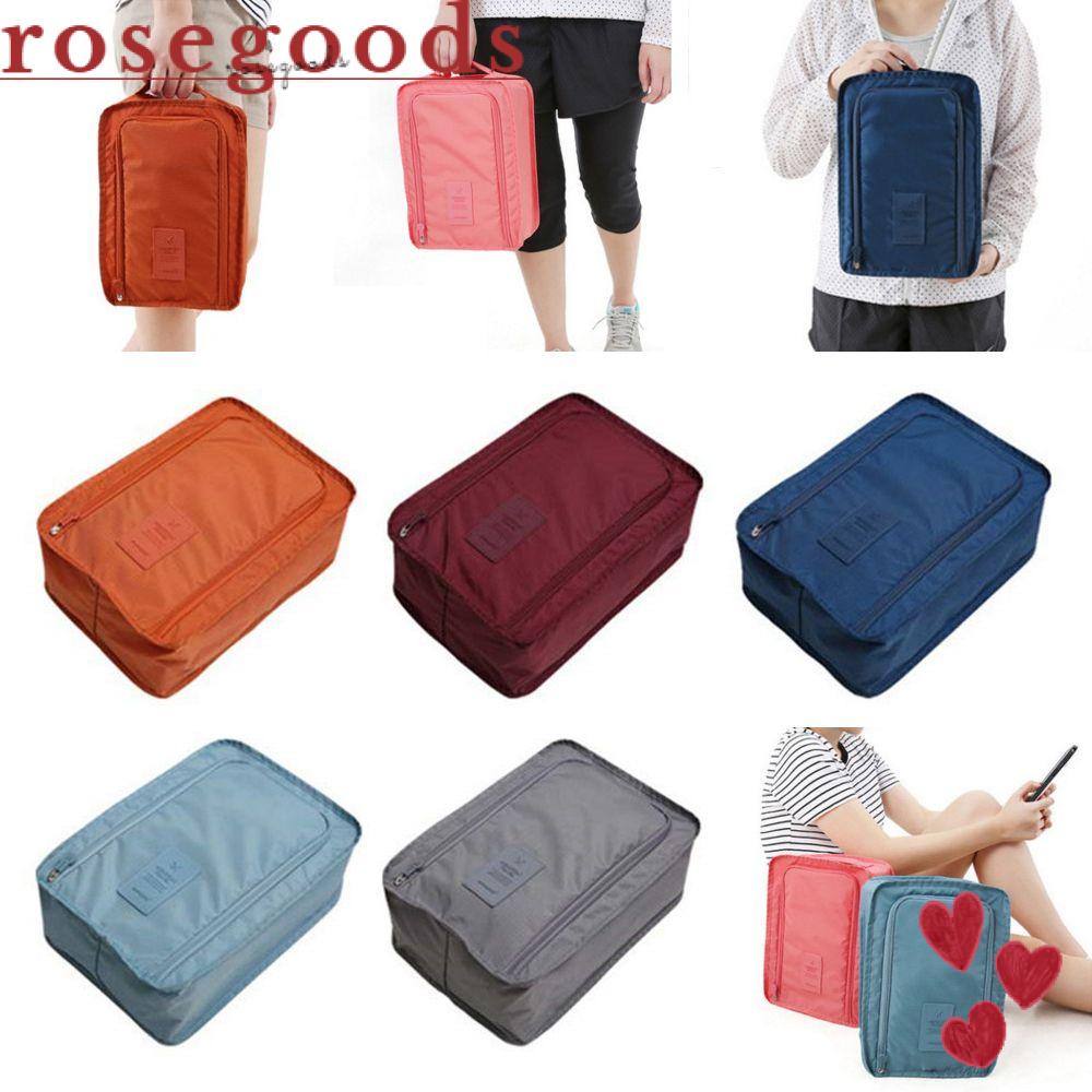☆ROSE☆ Portable Shoe Sorting Pouch Useful Organizer Shoe Bag Carry Bag Travel Waterproof Multifunction Protector Container/Multicolor
