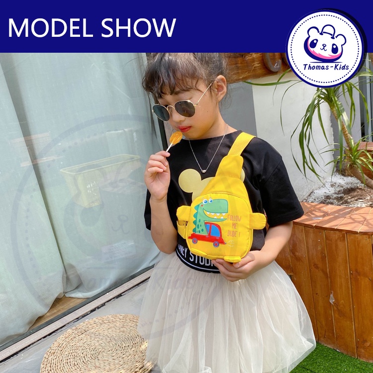 Hàng Mới Về Túi Đeo Chéo Hình Khủng Long Hoạt Hình Dễ Thương Cho Bé 2022