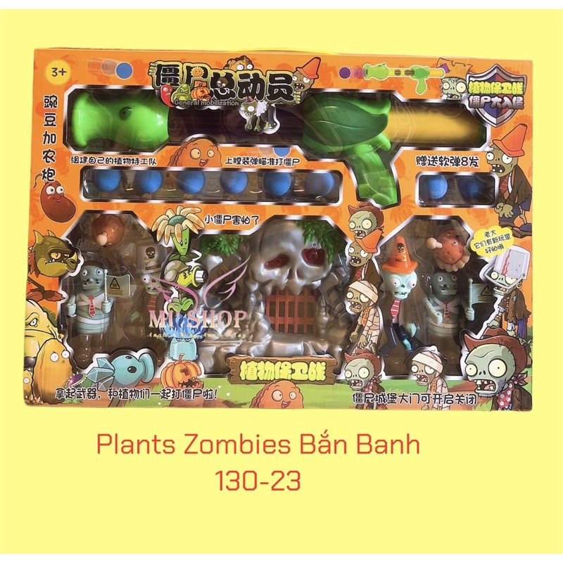 Nhiều Mẫu  Set Bắn Zombies va Plants Nhựa