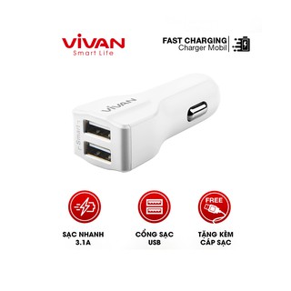 Sạc Xe Hơi VIVAN CC02S