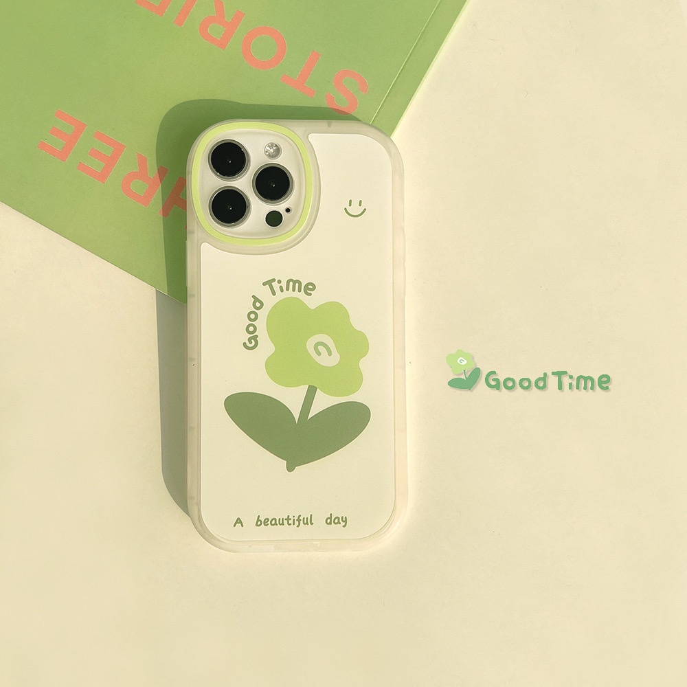 Ốp lưng iphone cạnh tròn Hoa Good Time 13promax/13pro/13/12promax/12pro/12/7plus/8plus/11/11promax/x/xs/xsmax/7/8