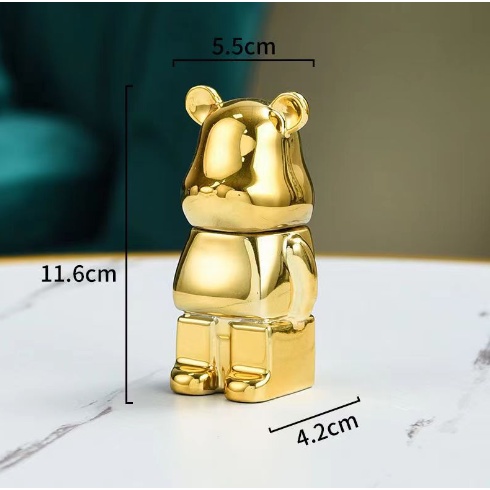 Tăm Gấu Bằng Sứ, Hũ tăm con gấu. Ống đựng tăm con gấu. Ống đựng tăm bông