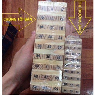 Bộ Đồ Chơi Rút Gỗ Cớ Lớn 54 Thanh