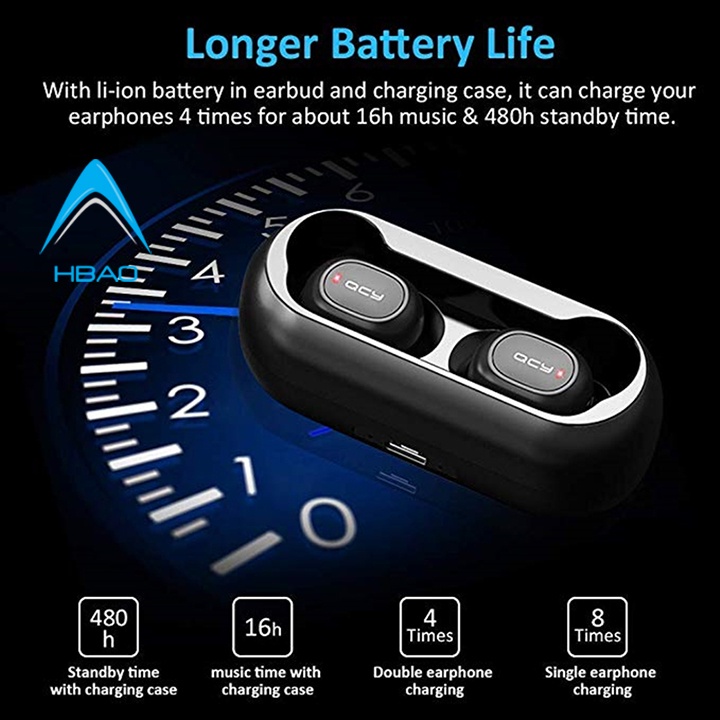 Tai nghe bluetooth QCY T1  T1C TWS BT Earphones (công nghệ Bluetooth V5.0)