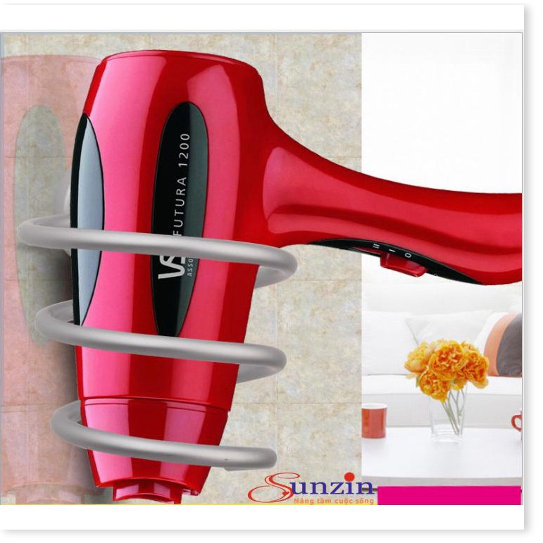 Giá treo máy sấy tóc Sunzin, chất liệu nhôm