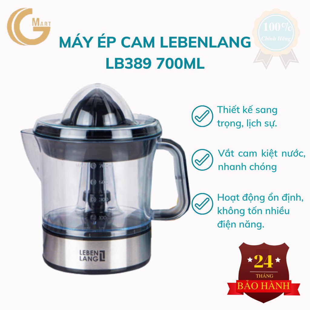 Máy vắt cam/ Máy ép nước cam LEBENLANG LB389 700ml