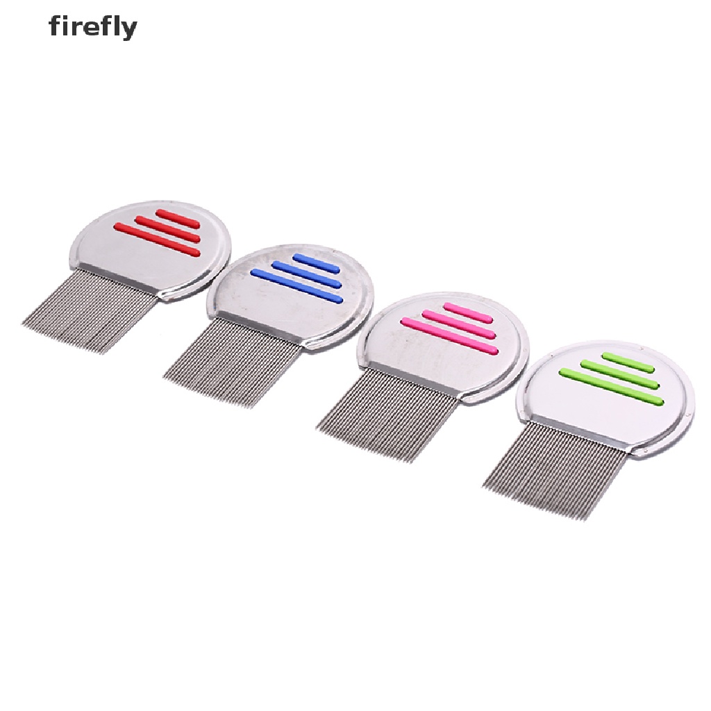 (Hàng Mới Về) Lược Chải Tóc Loại Bỏ Tóc Lice Cực Kỳ Được Làm Từ Thép Không Gỉ