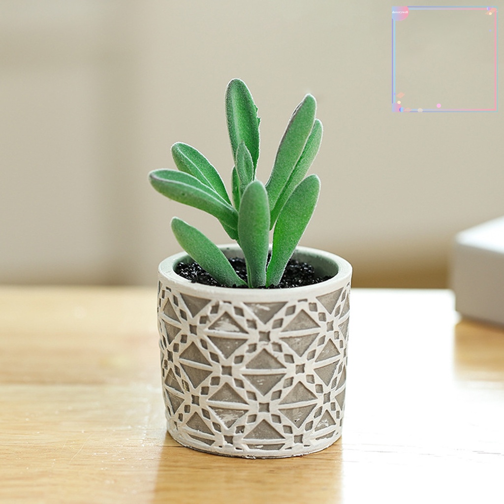 Chậu Cây Cảnh Nhân Tạo Mini Bằng PVC Chuyên Dụng Cho Trang Trí Nhà Cửa