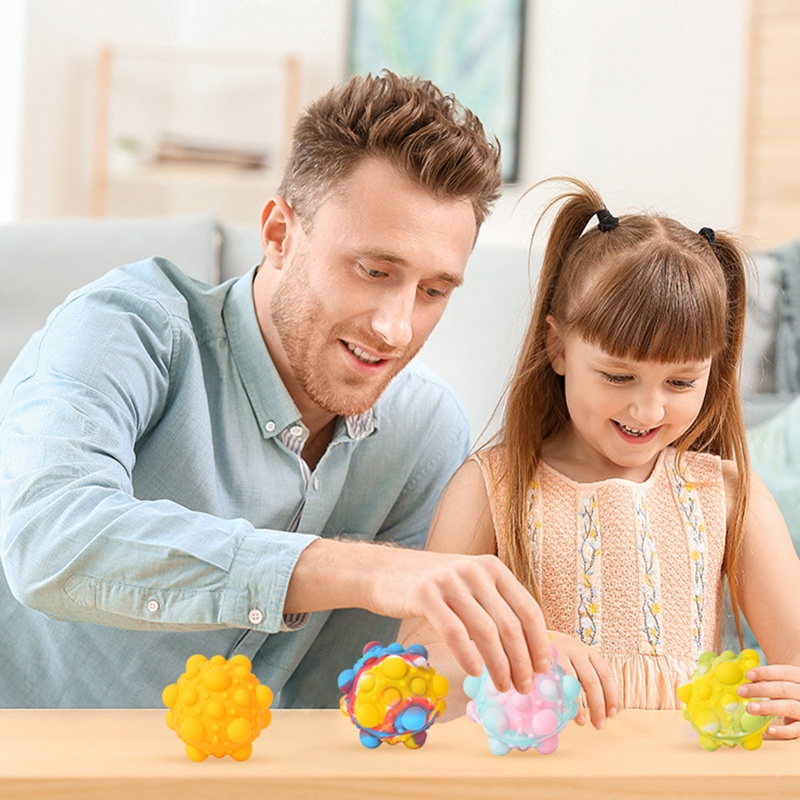 Wmmb Đồ Chơi Nút Nhấn Bong Bóng Bằng Silicone Vui Nhộn Giảm Căng Thẳng Cho Người Lớn Và Trẻ Em