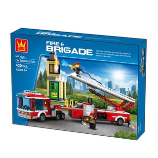 Lắp ráp Ghép Hình Biệt Đội Xe Cứu Hỏa 3625
