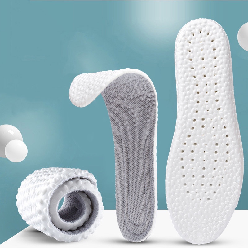 1 Cặp Đế Lót Giày Mềm Dày Dặn Thấm Hút Mồ Hôi Chống Sốc Độ Đàn Hồi Cao Dành Cho Nam Và Nữ