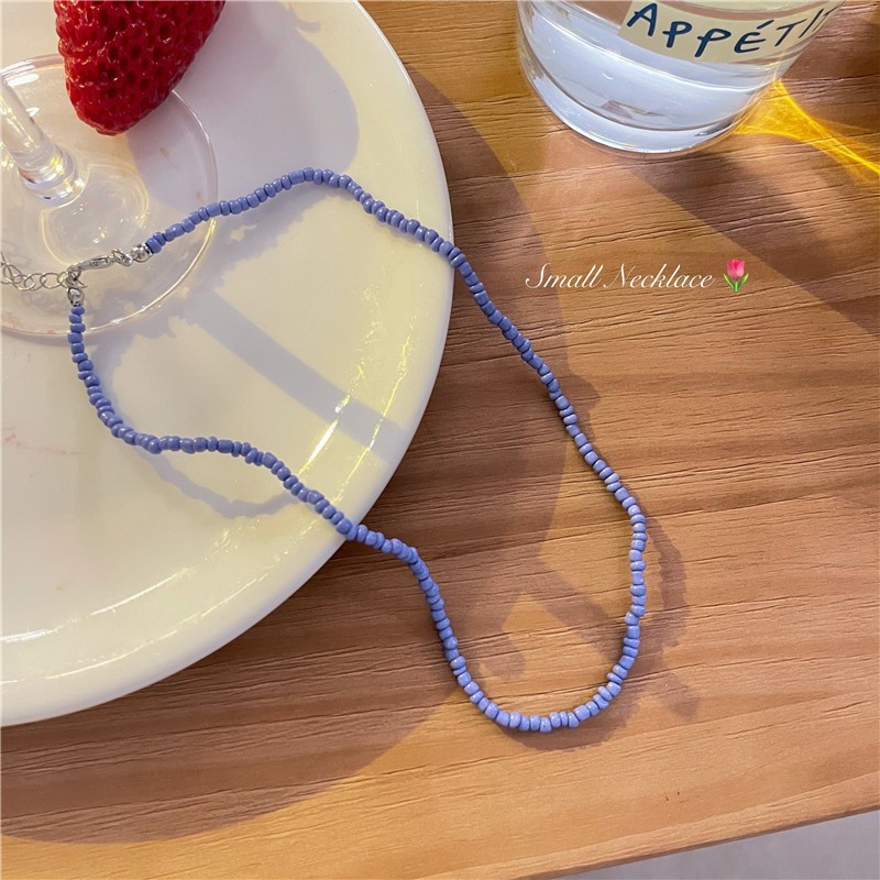 Vòng Cổ Chuỗi Hạt Nhiều Màu Sắc Ngọt Ngào Thời Trang Mùa Hè Dễ Phối Đồ