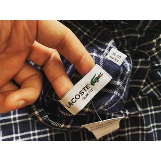 Áo sơ mi Lacoste kẻ caro