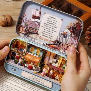 Mô hình nhà gỗ lắp ráp Roombox DIY - Q012 Roaming In Paris
