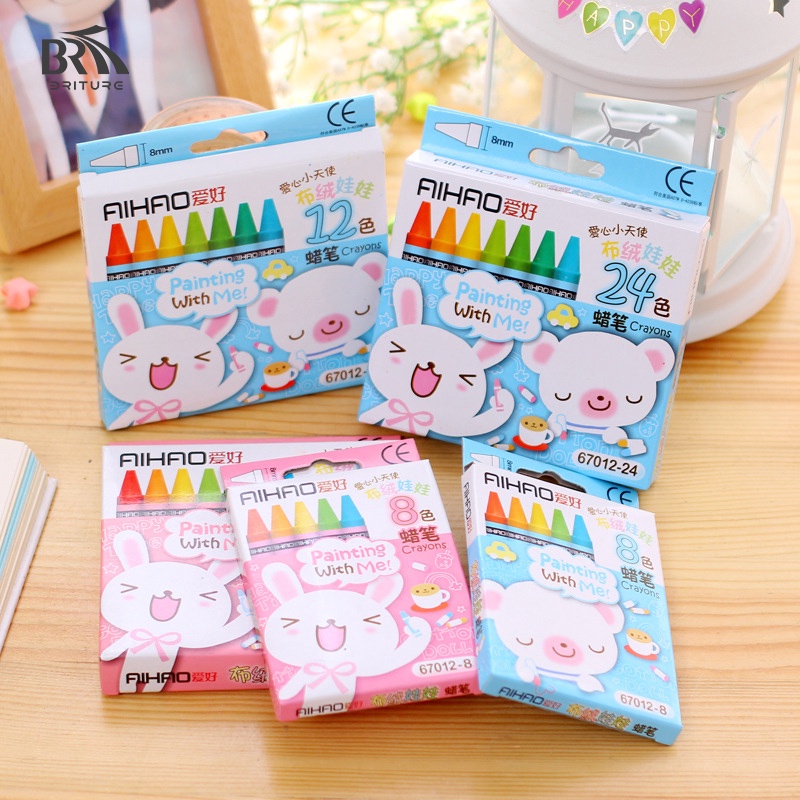 Bút sáp màu Pastel thiết kế tinh tế đáng yêu cho trẻ em