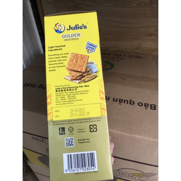 Bánh lúa lạt julie's 375g mẫu mới date T11/2022 | BigBuy360 - bigbuy360.vn