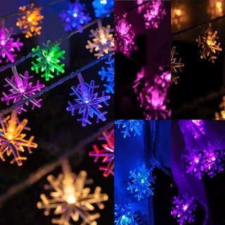 Dây nháy bông tuyết, đèn nháy bông tuyết trang trí cây thông noel, trang trí tết, trang trí nhà cửa, quán cafe, cửa hàng