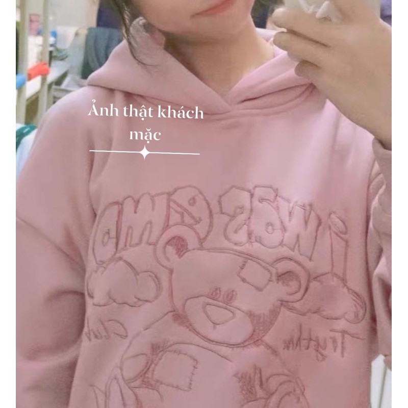 [CÓ SẴN] Áo Hoodie gấu bear nỉ bông ấm áp | BigBuy360 - bigbuy360.vn