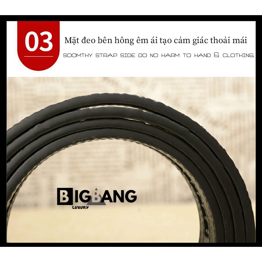 Thắt lưng nam khóa rồng da bò nguyên miếng 2 lớp dập vân cá sấu cao cấp - Nịt đeo lưng da cao cấp