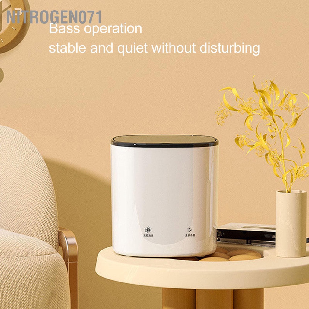 Nitrogen071 Máy giặt mini cao cấp Máy giặt vắt quần áo gia dụng mini Giá rẻ đặc biệt phù hợp cho gia đình, sinh viên - 4 5L 20 phút Đồ lót điện US 100‑240V