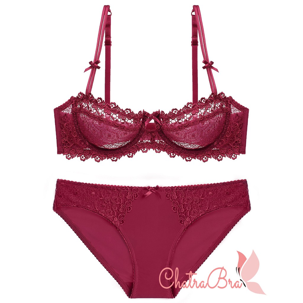 [Freeship 50k] Bộ đồ lót có gọng không đệm siêu mỏng