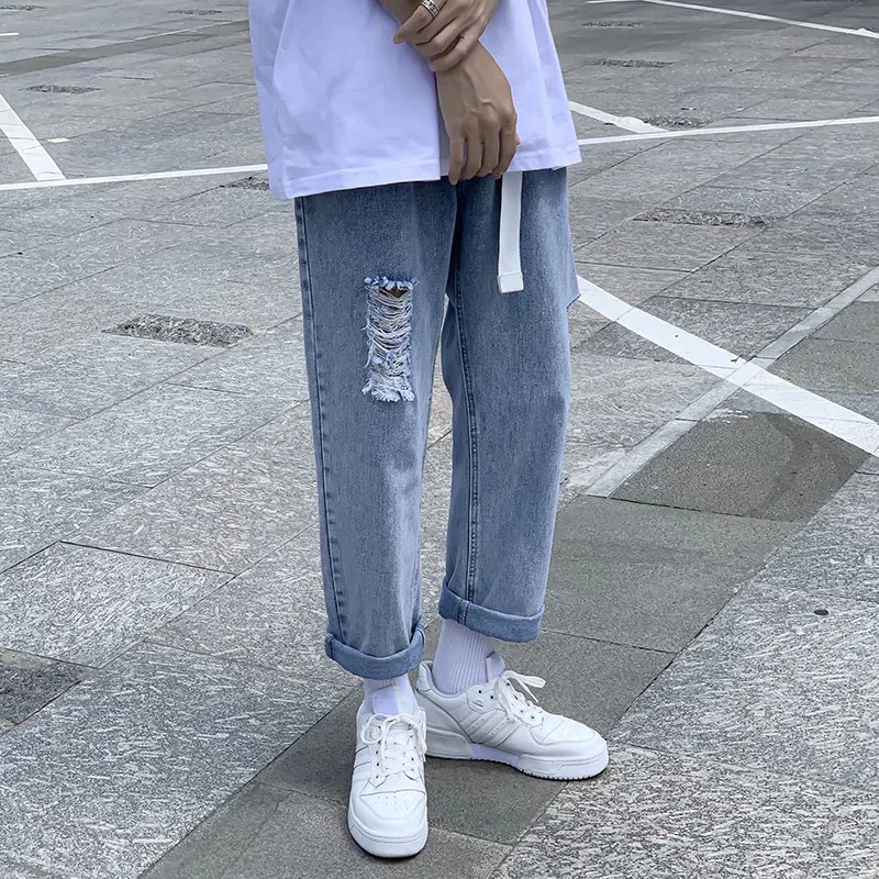 Quần jeans thiết kế thời trang hàn quốc cho nam (S-3XL) | BigBuy360 - bigbuy360.vn