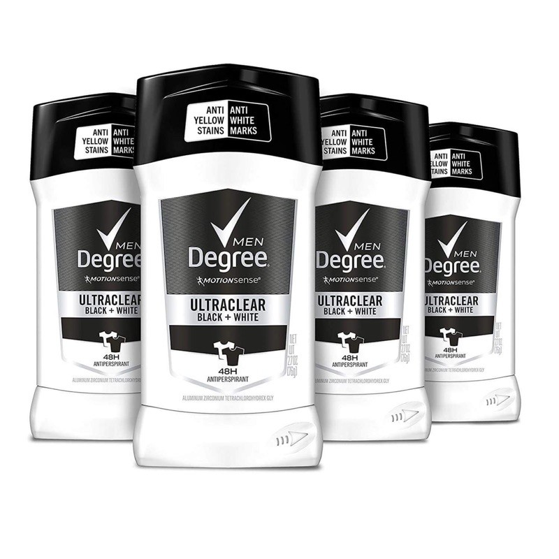 Lăn khử mùi nam Degree Men Motionsense Ultra Clear Black White 76g MỸ AUTH