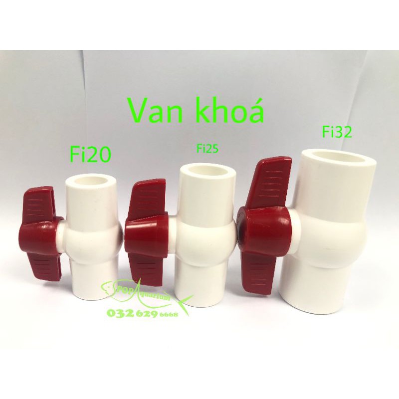 Van khoá ống đỏ UPVC