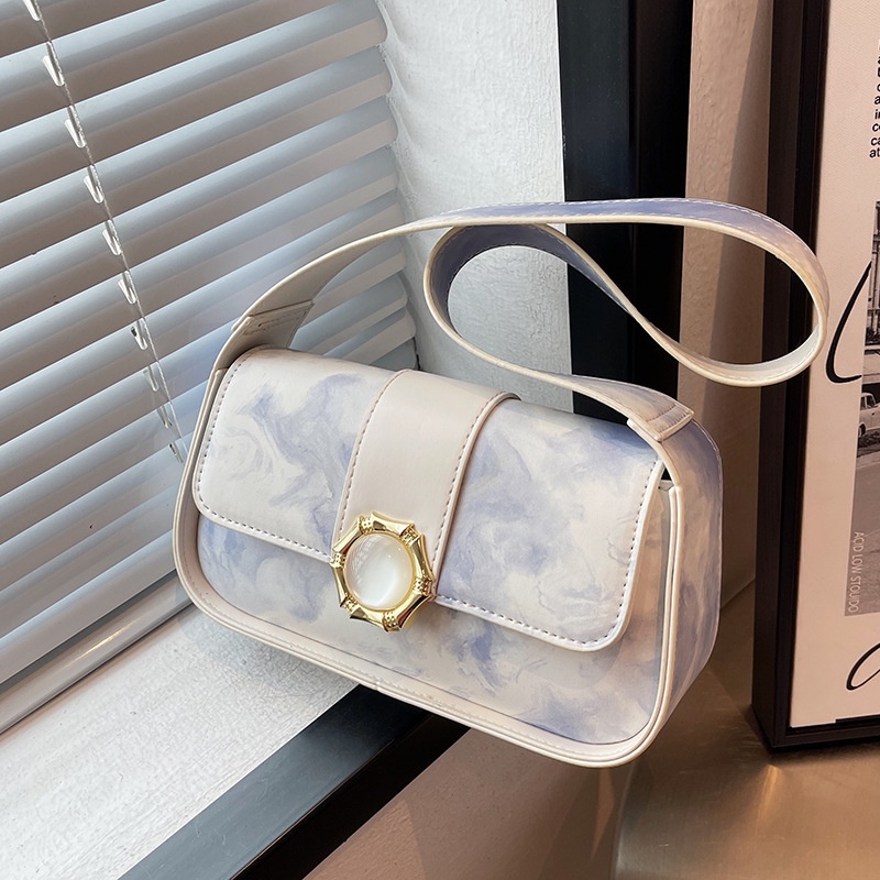 Túi Đeo Vai Có Khóa Kéo Phong Cách Pháp Thời Trang Cho Nữ