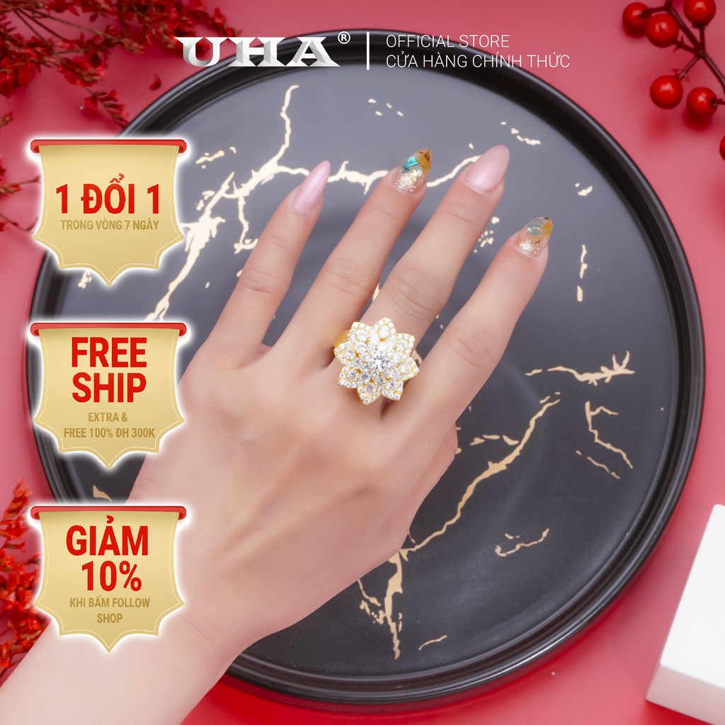 Nhẫn nữ đính xoàn N542160-165 mạ vàng cao cấp (giá tốt nhất)