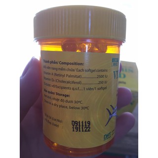 Vitamin A-D (lọ 100 viên)