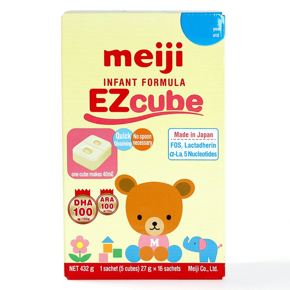 Sữa thanh Nhật Meiji EZcube Infant Formula 432g (0-12 tháng)