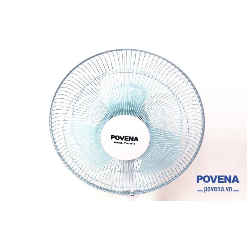Quạt tích điện POVENA PVN-5612 chính hãng bảo hành 12 tháng