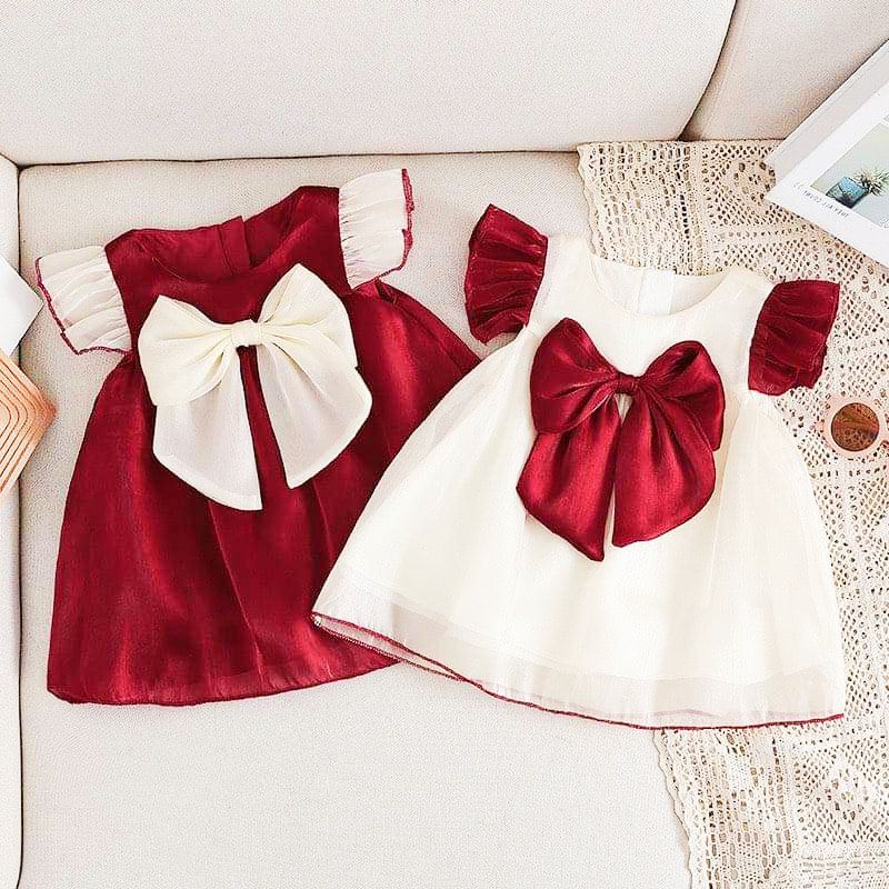 Đầm công chúa đầy tháng, váy thôi nôi, sinh nhật hè cho bé -A26