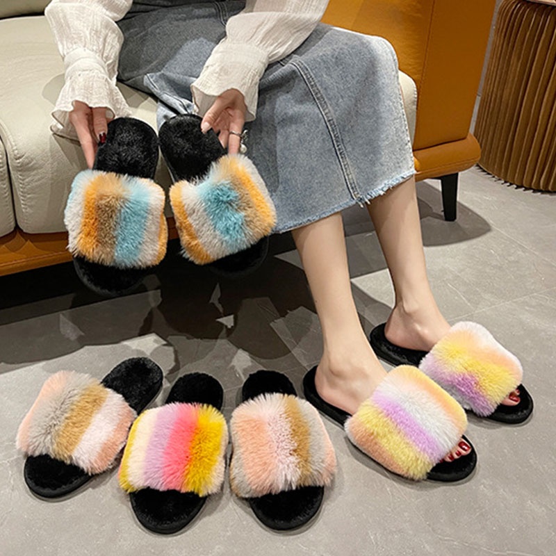 Dép bông đi trong nhà QIAOYILUO thiết kế mới cao cấp thời trang