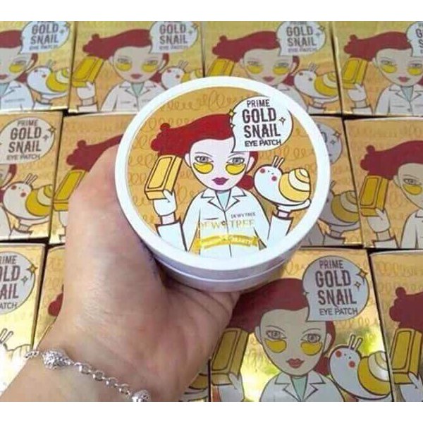 Mặt nạ mắt DewyTree Prime Gold Snail Eye Patch – Hàn quốc