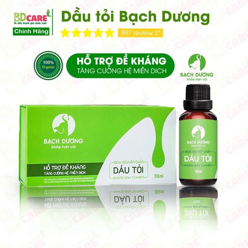 Dầu tỏi bạch dương 30ml kháng sinh tự nhiên