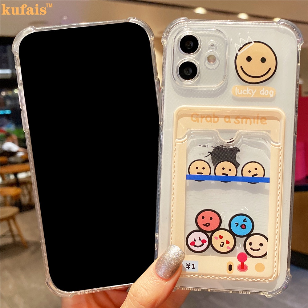 Ốp Điện Thoại Túi Khí Chống Rơi Trong Suốt Họa Tiết Mặt Cười Cho Iphone 12 Pro Max 6 7 8 Plus X Xr Xs 11 Pro Max Se2020 | BigBuy360 - bigbuy360.vn