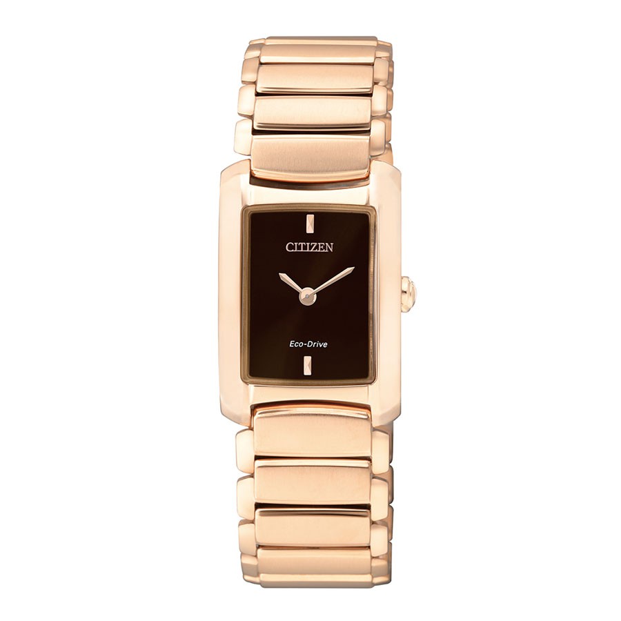 Đồng Hồ Nữ Citizen Dây Thép Không Gỉ EG2976-57W - Mặt Nâu (Sapphire)