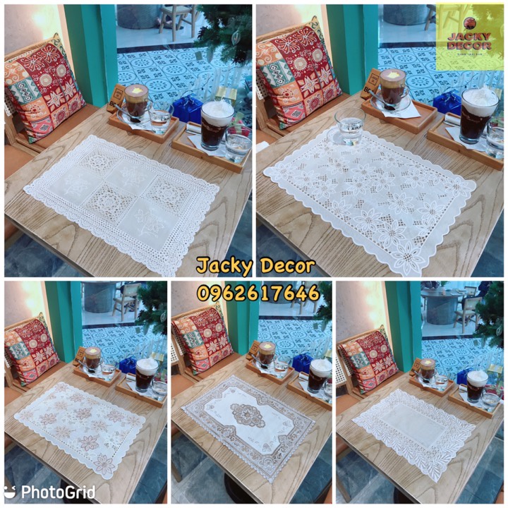 [KOREA] Khăn trải bàn phong cách HÀN QUỐC TONE PASTEL 30x45cm Decor trang nhã không thấm nước
