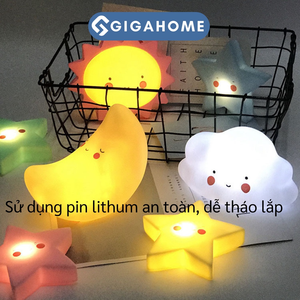 Đèn Ngủ Silicone Cao Su Siêu Dễ Thương Cho Bé GIGAHOME Nhiều Hình Ngộ 5177