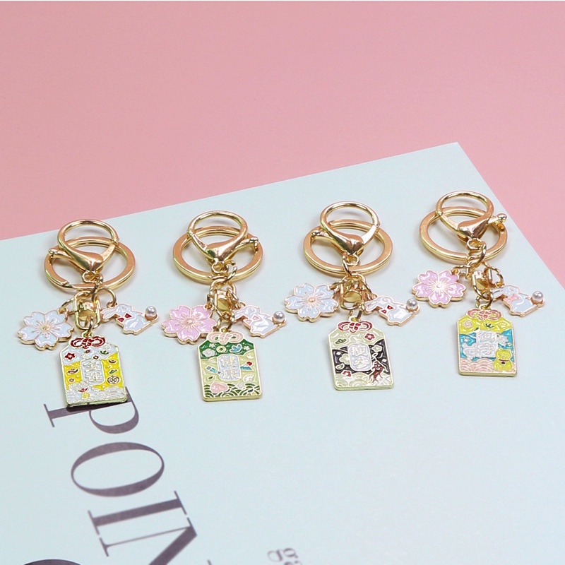 Móc khóa hình thỏ phong cách retro Nhật Bản 30