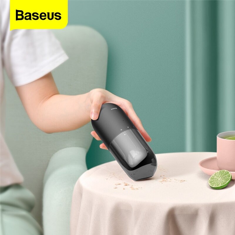 Máy Hút Bụi Mini Cầm Tay Baseus C1 Tích Điện Không Dây Dùng Cho Ô Tô Nhà Cửa Văn Phòng - TopLink