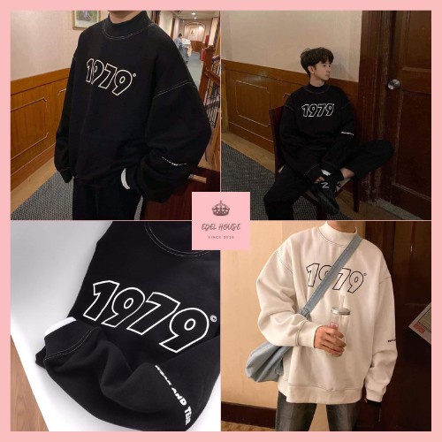 Áo Sweater Nam Nữ 1979 Form Rộng Dài Tay Edel Có Ảnh Thật - Hàng mới về